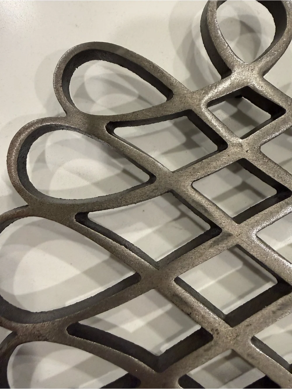 Decorative Vintage Iron Wall Trivet - Cast Iron in matte finish! Dansk